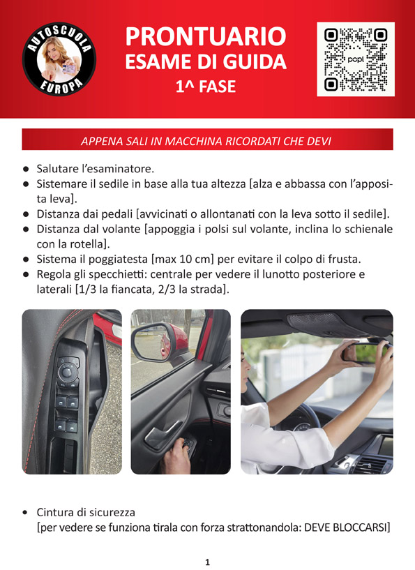 Anteprima Prontuario Esame di Guida 1&ordf; Fase